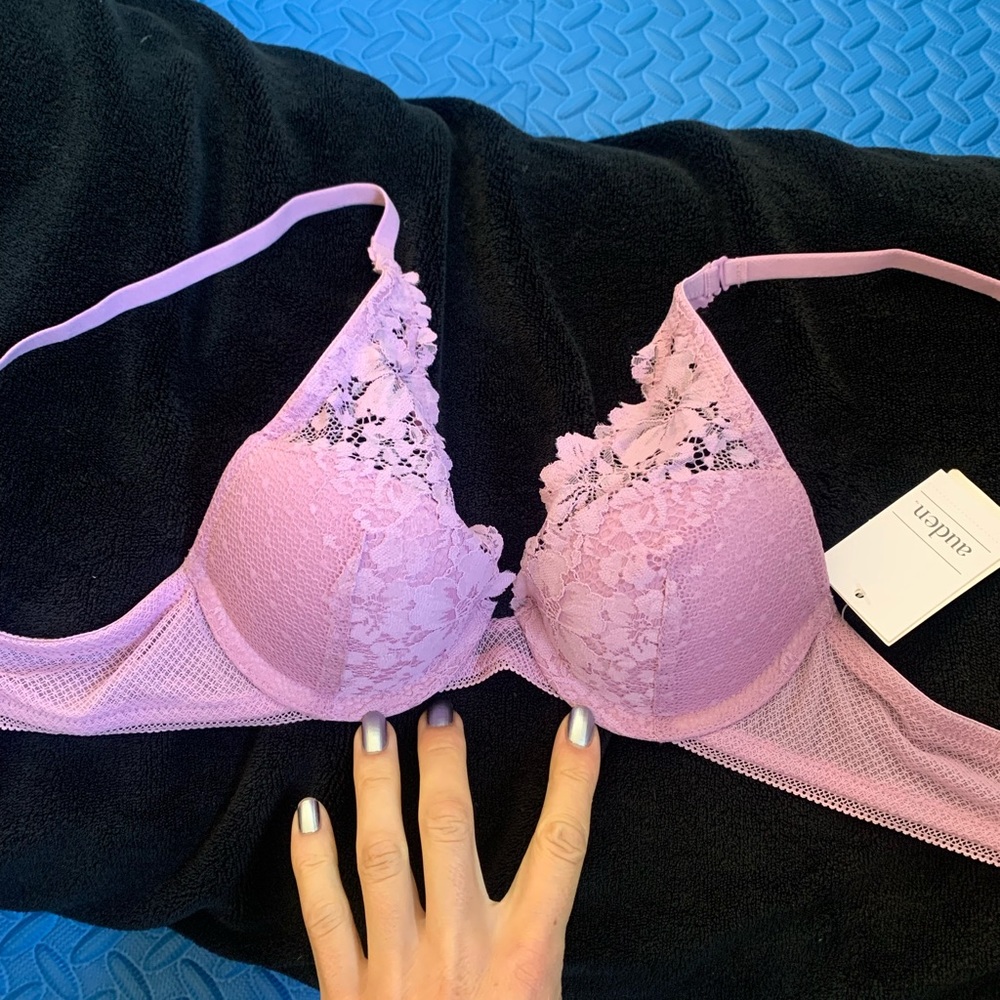 Lilac lace bra